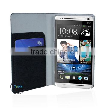 BUSINESS STYLE FANCY BOOK FLIP COVER CASE FOR HTC DESIRE 700,WITH CREDIT CARD HOLDER