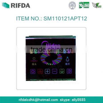 TN transmissive square lcd display with 6 pin