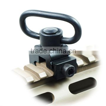 Tactical Quick Release Detach QD Sling Swivel Attachment 20mm Picatinny Rail Mount