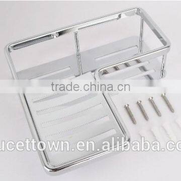 Stainless Steel L Shape Bathroom Corner Wall Shelf for Hotel and Home photo-6