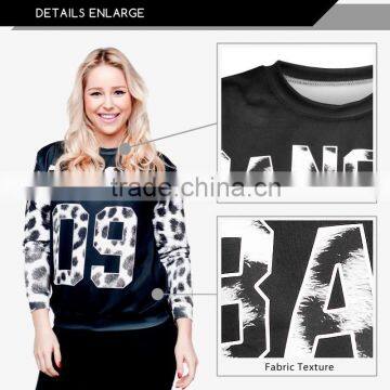 New design round neck pullover, custom sublimation high chimney collar sweatshirt