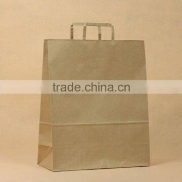 2016 Hot Sales Flat Handle Kraft Paper Bag photo-5