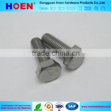 din933 made in china stainless steel hexagon bolt