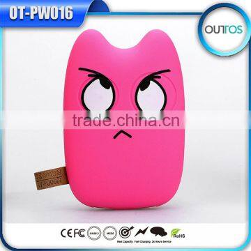 2016 factory new arrival 7800mah usb portable charger with totoro shape