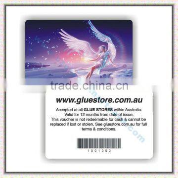 Spot UV PVC barcode card