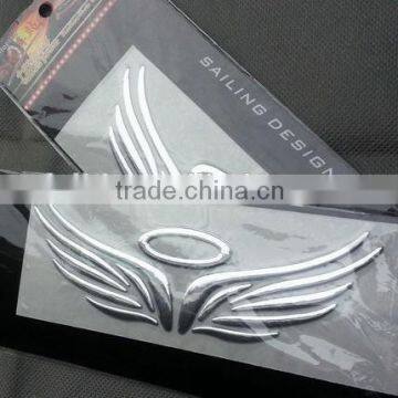 3D angel silver 3m sticker for cars, angel car label