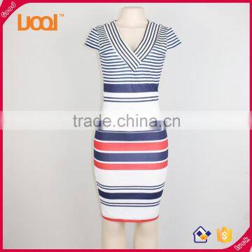  china european dress design casual summer lady dress 2016