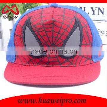 China Wholesale Kids Cute Applique Embroidered Spiderman Baseball Cap