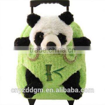 plush animal trolley backpack/Plush animal backpack