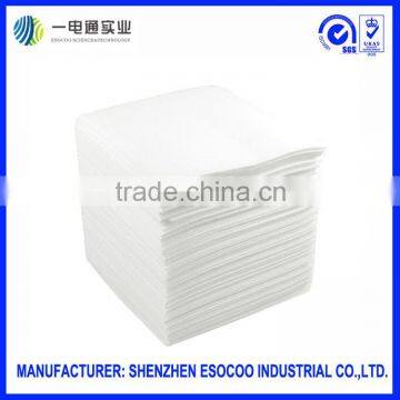 Abrasion resistance polyester fiber spunlace non-woven wipes