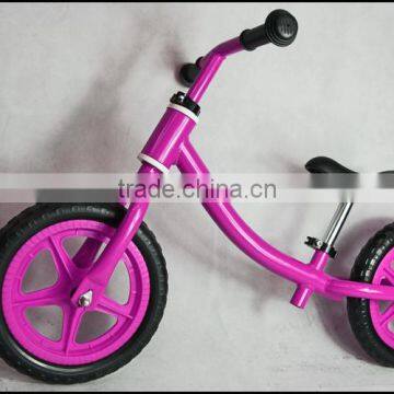 12inch European standard aluminum balance bike for 3 to 6 years old kids