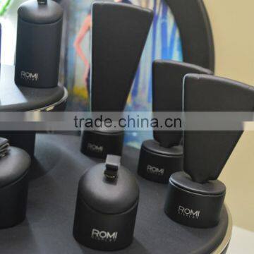 New Arrival PU Leather Jewelry Table Stands Layered Jewellery Table Display Props photo-2