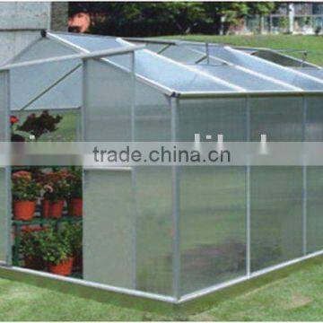 outdoor traditional silver garden aluminum frame greenhouse