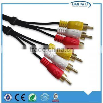 Factory direct wholesale av cable 3rca to 3rca audio cable shielded audio cable
