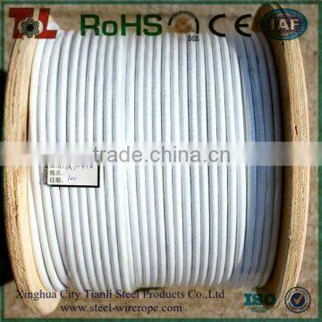 PVC Coated Steel Wire Rope, steel wire braid cable 1x19,7x19,1x37