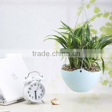 cup shaped glazed rectangular plastic flowerpot