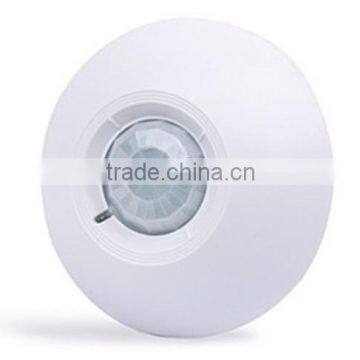 Best wireless inteligent infrared ceiling detector,send alarm signal by RF ceiling detector with Auto temperature compensation