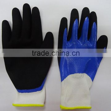 Oil & Gas Safety Gloves, Working Gloves, Nitrile Dipped Glove