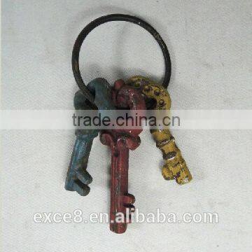 Handmade antique decorative cast iron key