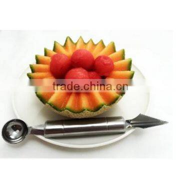 Stainless Steel Watermelon Server + Melon Baller Scoop