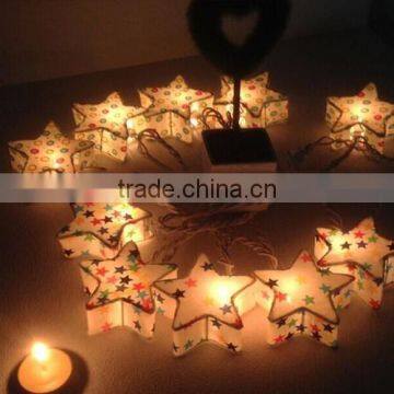 2015 Holiday decorative string lighting paper star lanterns wholesale