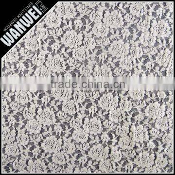 Double Color Printed Suede Fabric for Beach Casual Clothing Wholesale Nylon Spandex Cotton Lace Fabric T-015 photo-4