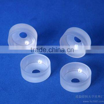 Double concave column lens made of optical glass