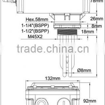 Type 9STB, Immersion Heaters With 182mm x 130mm x 120mm Plastic Enclosure photo-2