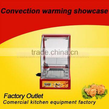Curved Glass Warming Display Showcase/ Hot Food Warmer Display Showcase
