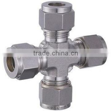 Union Cross, compression tube fitting