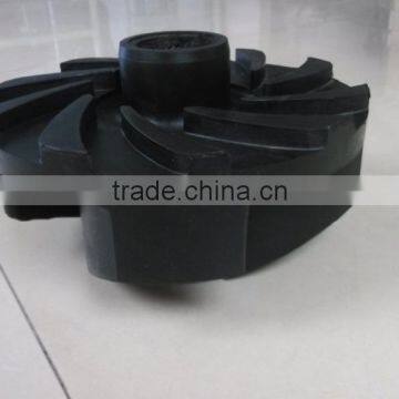 Streamlined rubber impeller for slurry pump