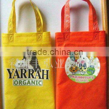 fashionable handle canvas shopping bag