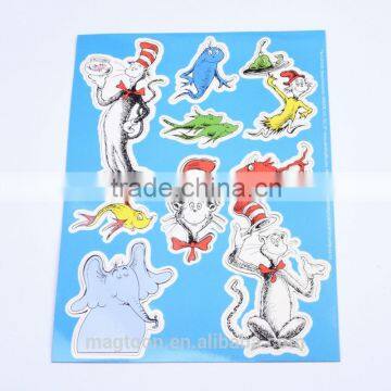 factory made cheap good quality die cut dress up kits fridge magnets for kids