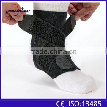 2016 Factory neoprene sports ankle brace compression waterproof ankle support brace for ankle stiffness pain