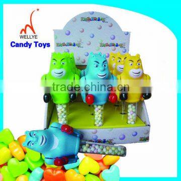 Mini Plastic Promotion Toy Bear Candy Toy