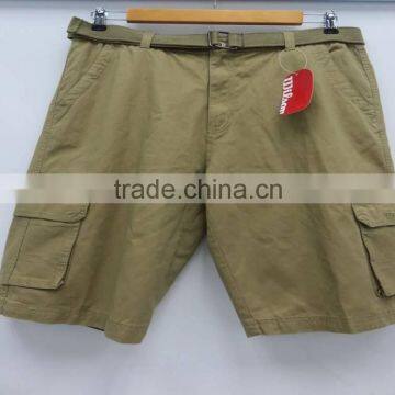 Men's belted cargo shorts