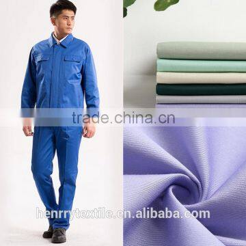 polyester/cotton anti-static twill fabric for summer workwear uniform