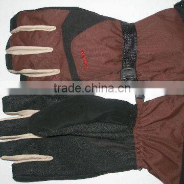 winter invisible zipper ski gloves