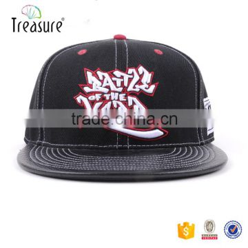 letters embroidery sports snapback cap