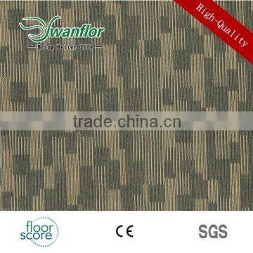 4.0mm glue down vinyl plank floor loose lay carpet tiles anti-slip color pattern