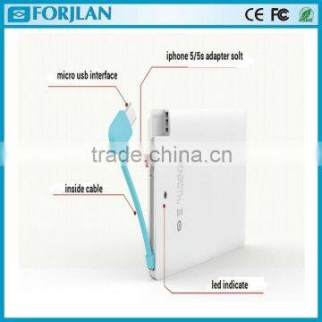 Hot Selling Credit Card Power Bank Buit in 2000mah photo-2