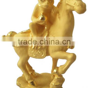 2014 Hot sales!Gold Plated Horse decorative