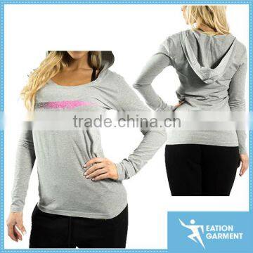 ladies muscle fit pullover fitness womens sweatshirt gym hoodies