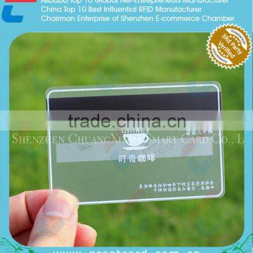 Frosted Clear Plastic Business Cards, Transparent PVC ID Card photo-5