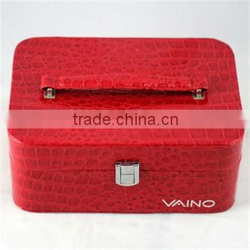 Newest design cosmetic box with lock