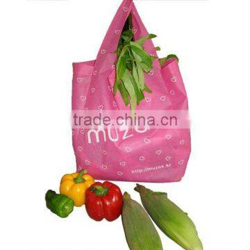 2011 green polyester vegetable foldable bag