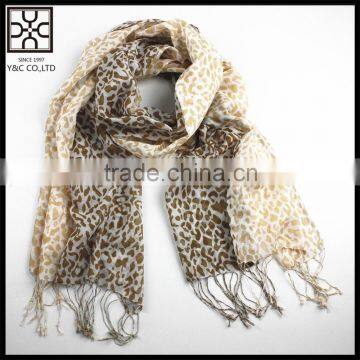 Fashion Gradual Leopard Print Polyester Scarf