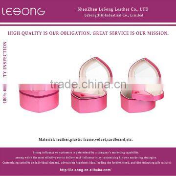 heart-shaped Jewelry box witn zipper