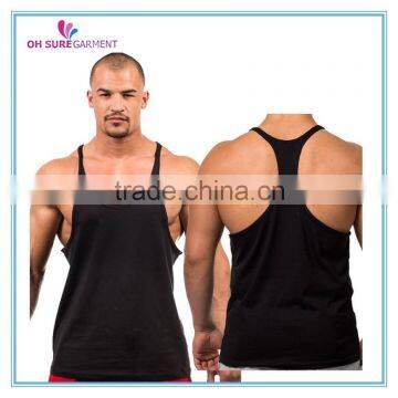 100% cotton mens y back singlet