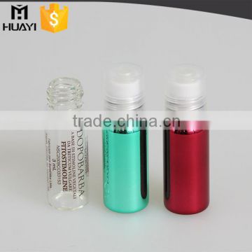 UV coated roll on glass bottle